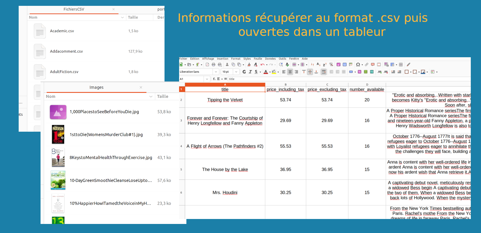 illustration du projet de web scrapping